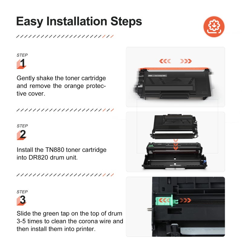 v4ink TN880 Super High Yield Compatible Toner Cartridge Replacement for Brother TN-880 to use with HLL6200DW HLL6200DWT MFCL6700DW HLL6250DW HLL6300DW HLL6400DW MFCL6750DW L6800DW L6900DW Ink 1-Pack - Image 5